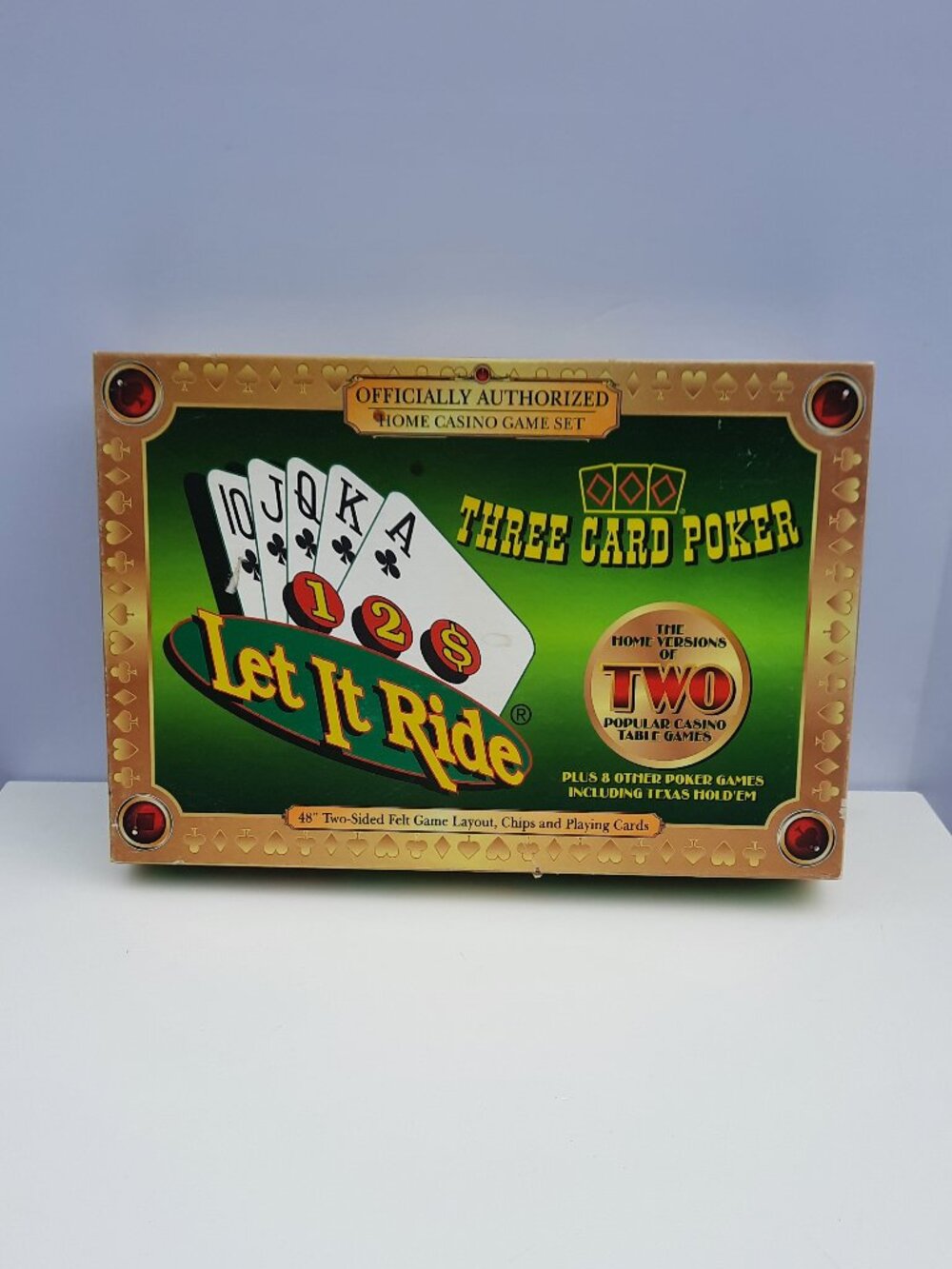 Let It Ride & Three Card Poker Texas Hold 'Em Home Casino Card Game COMPLETE